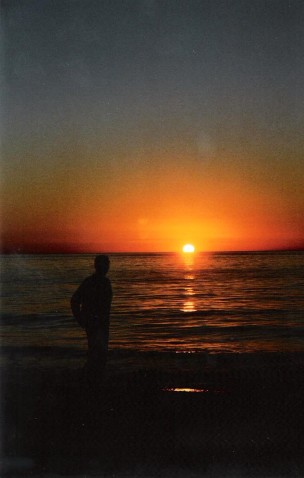 That's me a long time ago catching the sunset.